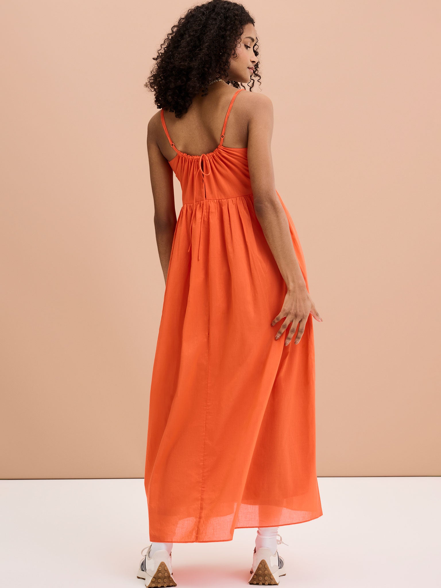 Rust orange maxi top dress