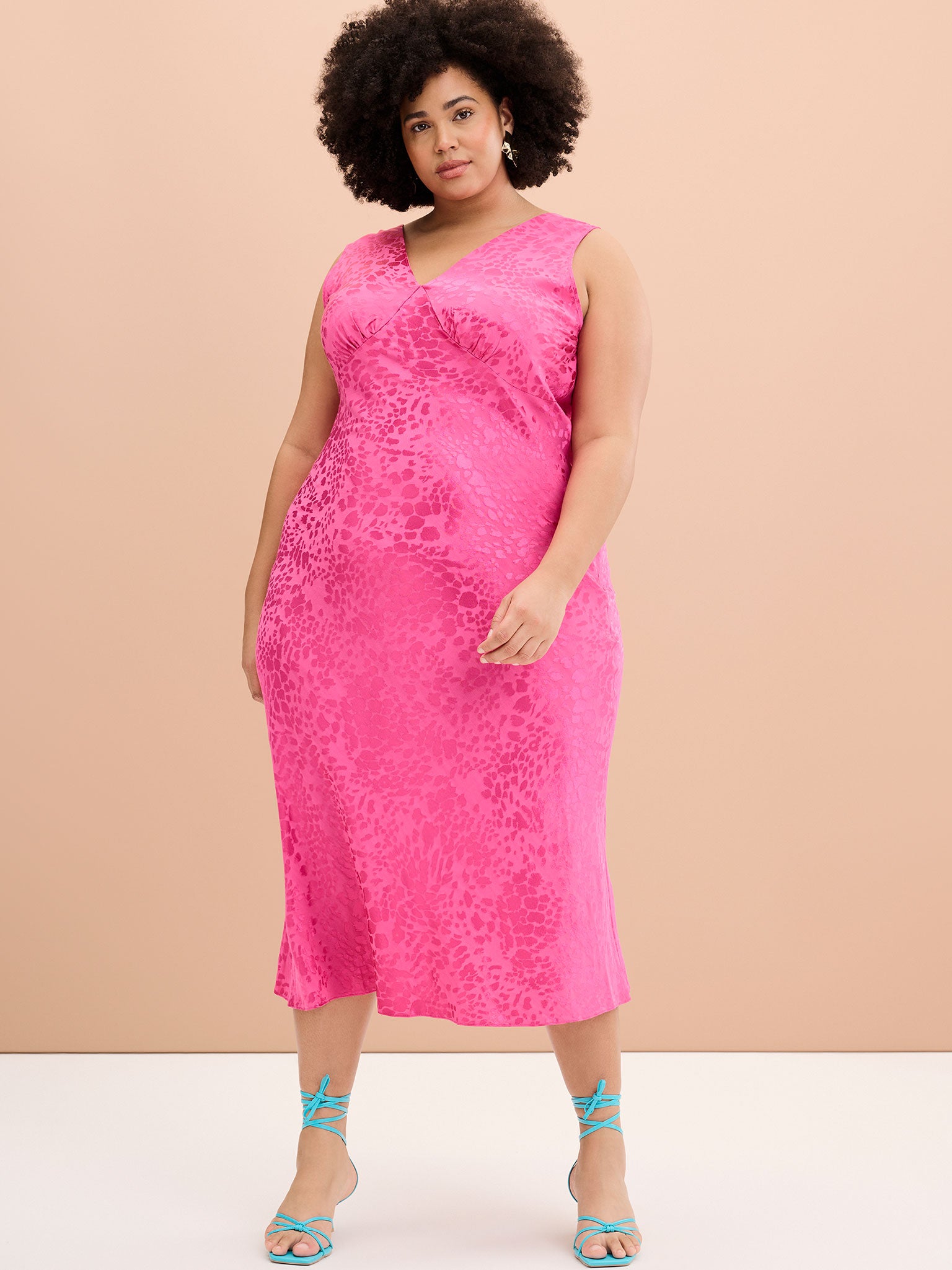 Iris Maxi Dress in Cerise Pink 6