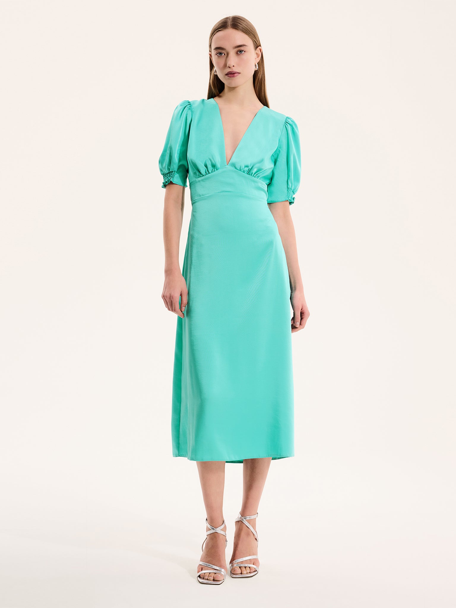 Odette Dress in Turquoise