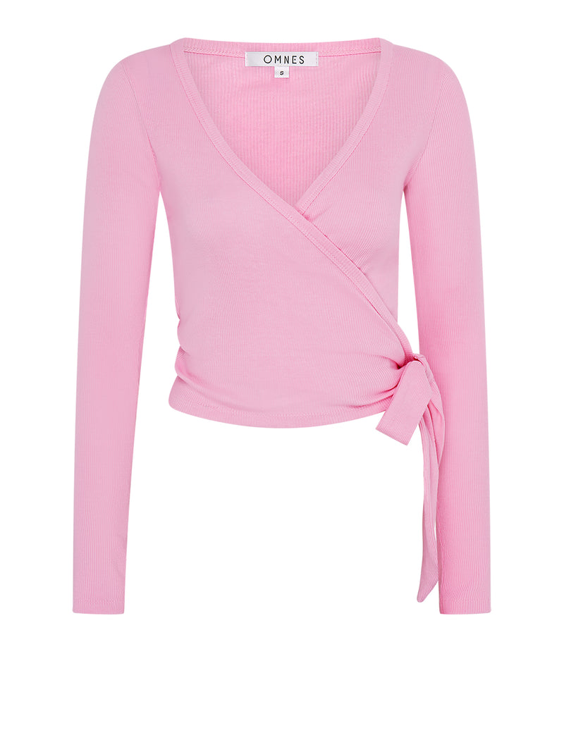 Napeta Ballet Wrap Top in Pink