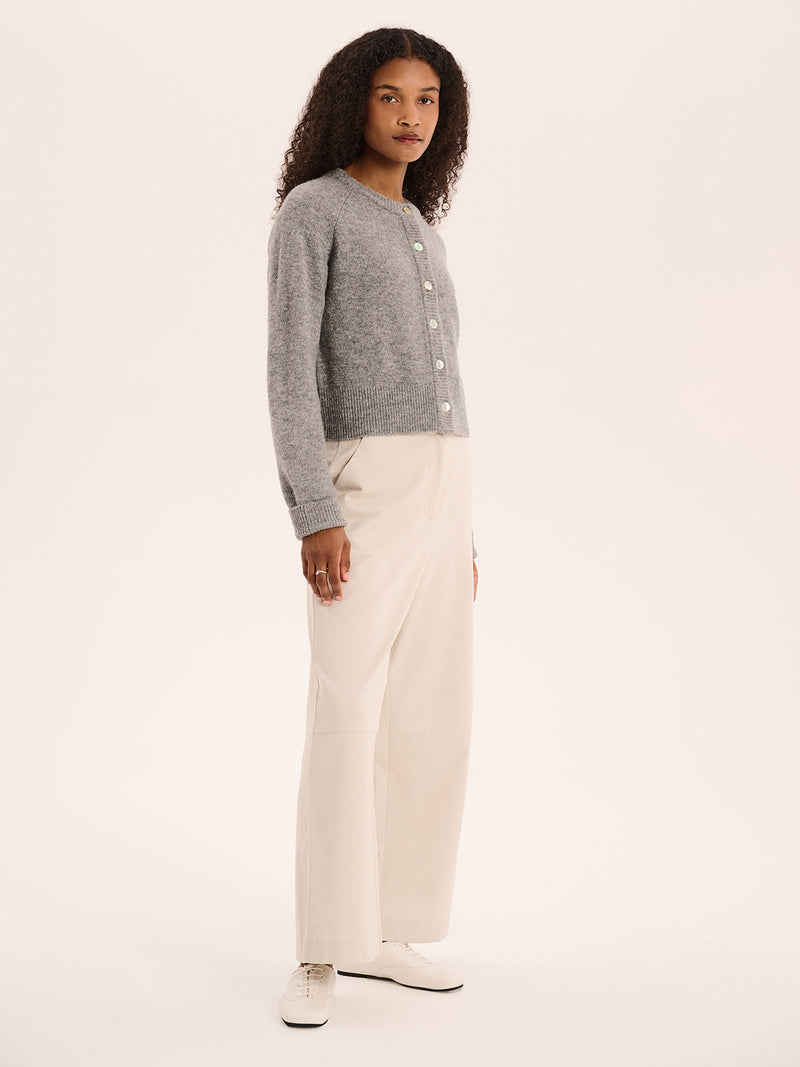 Tasmin Trouser in Ecru