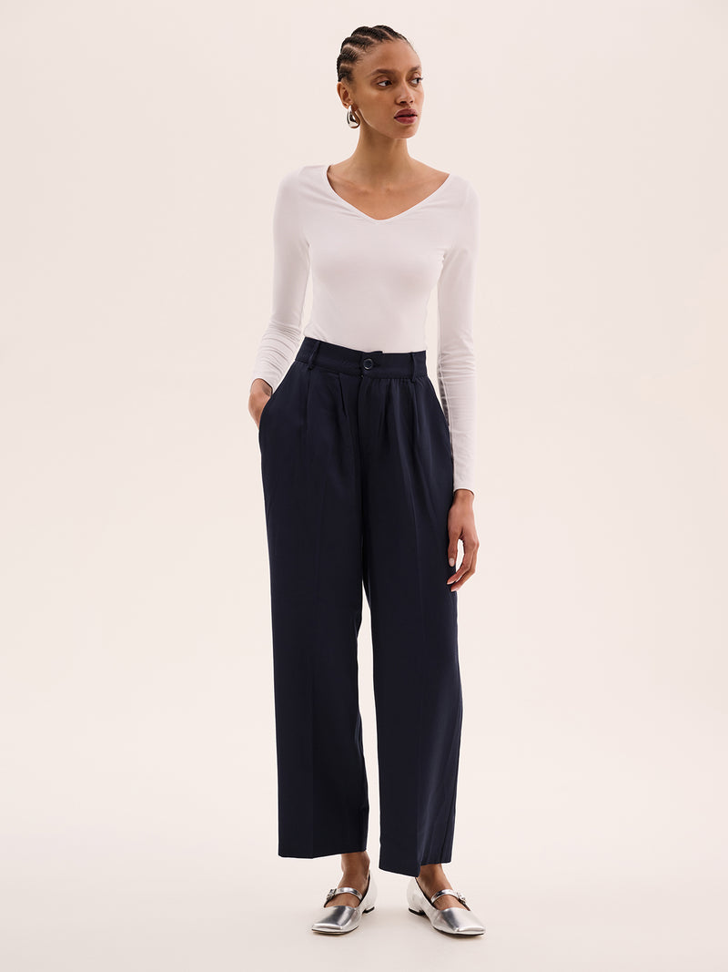 Cinnamon Tall Trouser in Navy