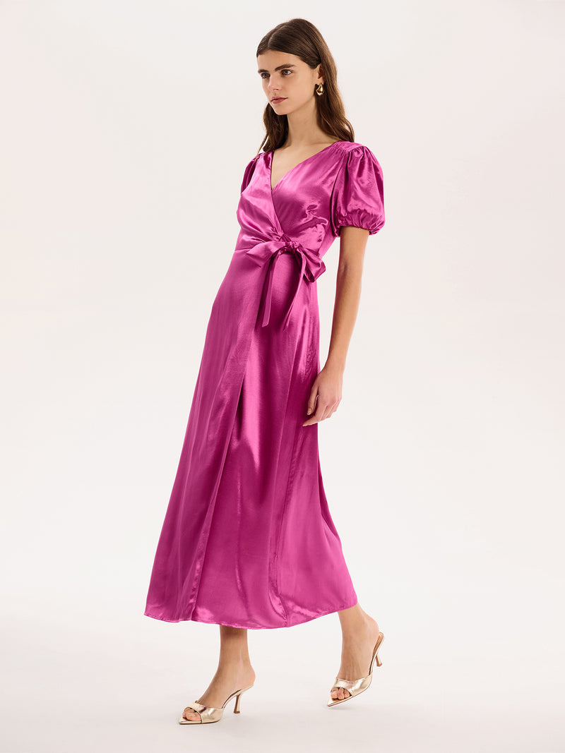 Citrine Dress in Magenta