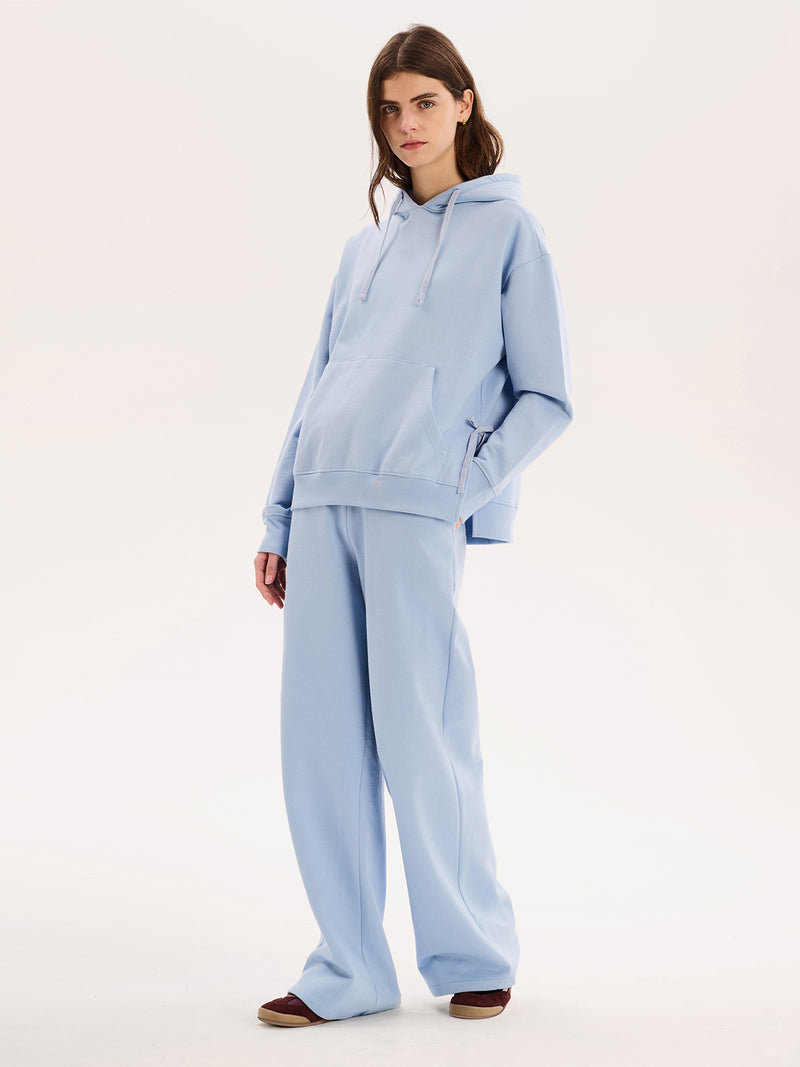 Georgie Straight Leg Jogger in Light Blue