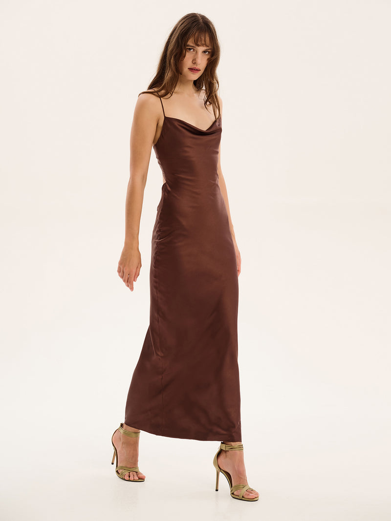 Ginny Dress in Chocolate