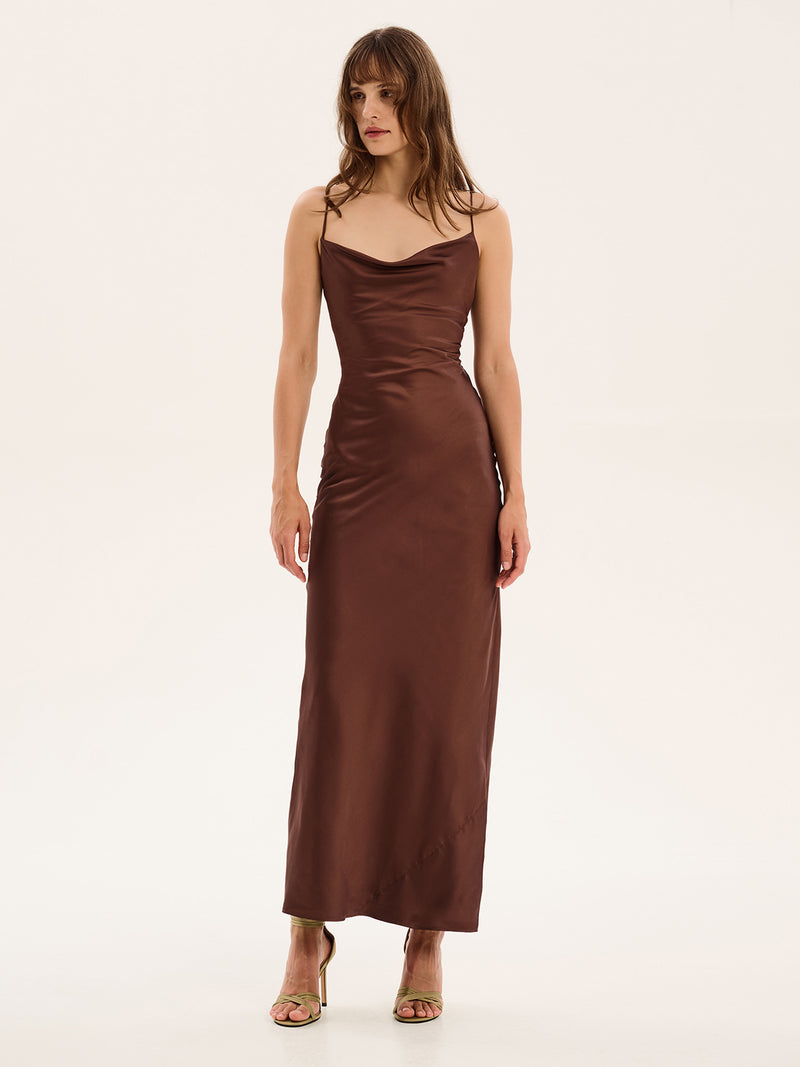 Ginny Dress in Chocolate