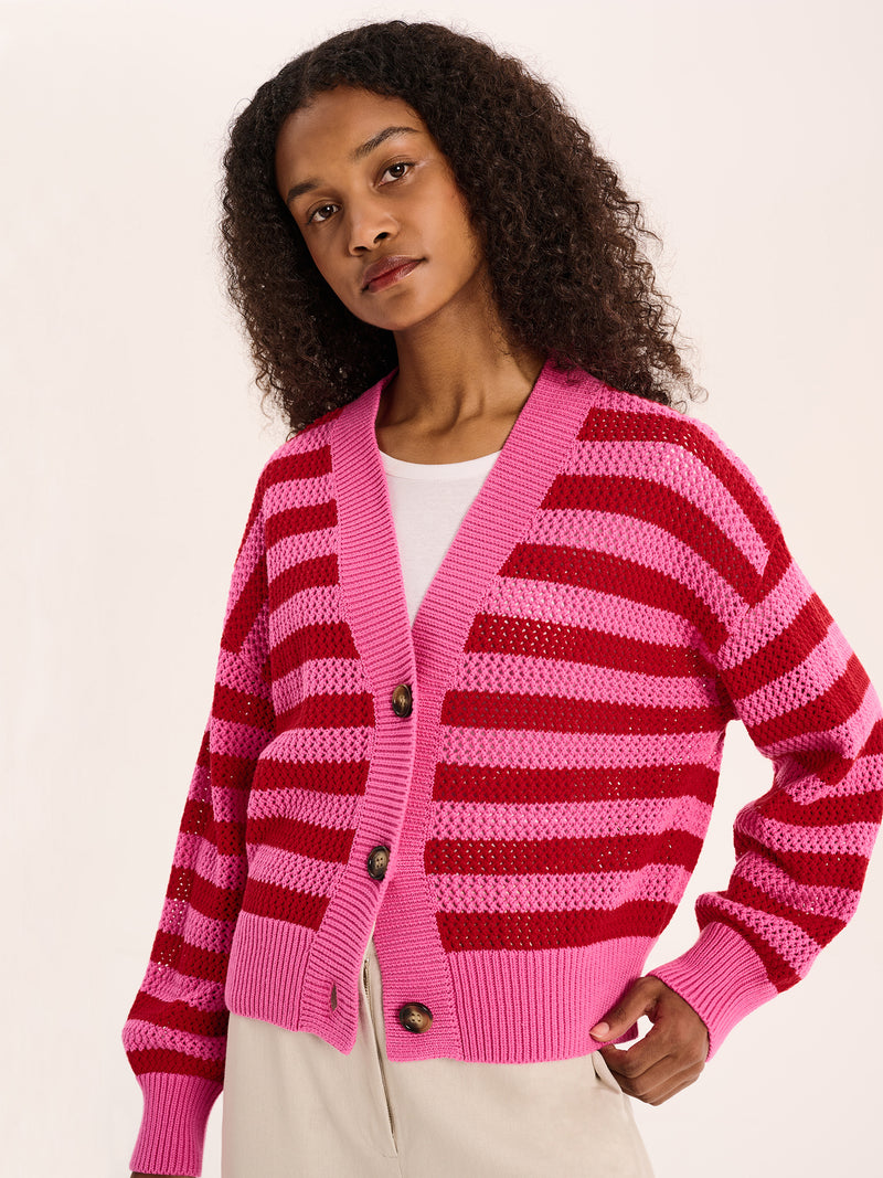 Heather Stripe Cardigan