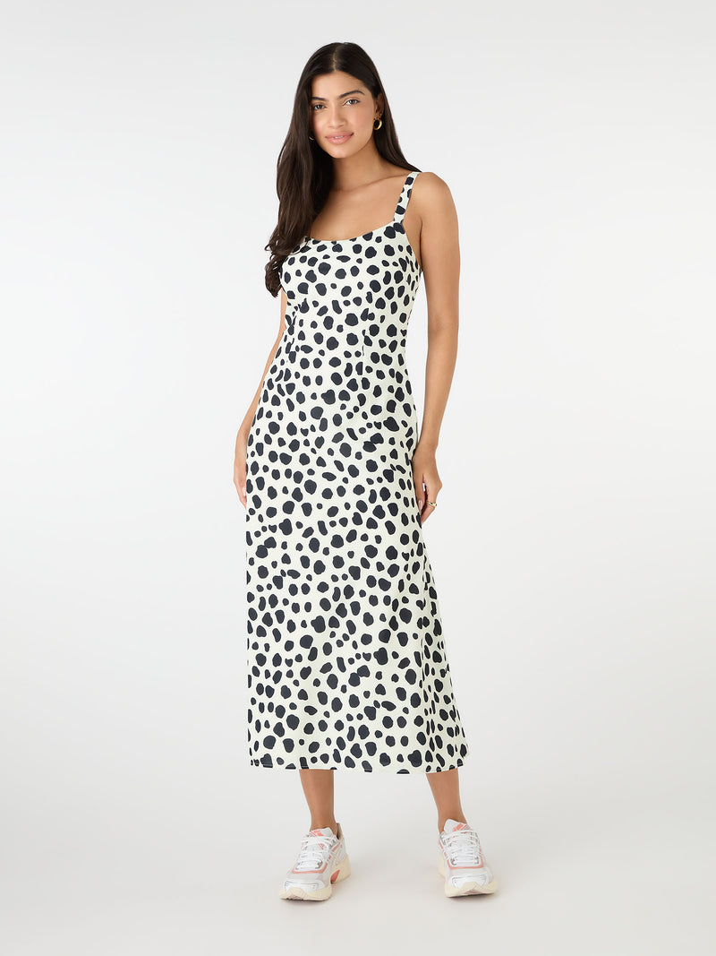 Lily Midi Dress in Animal Print