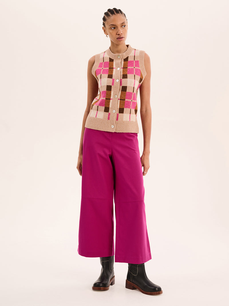 Tasmin Trouser in Magenta