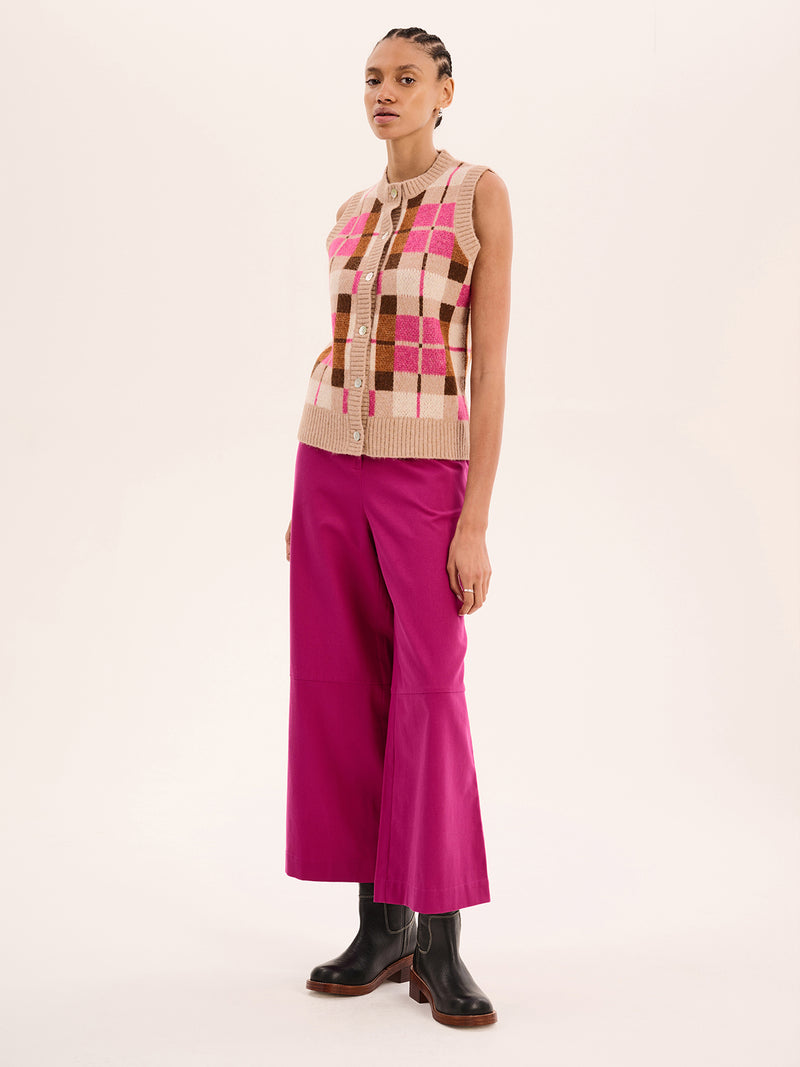 Tasmin Trouser in Magenta