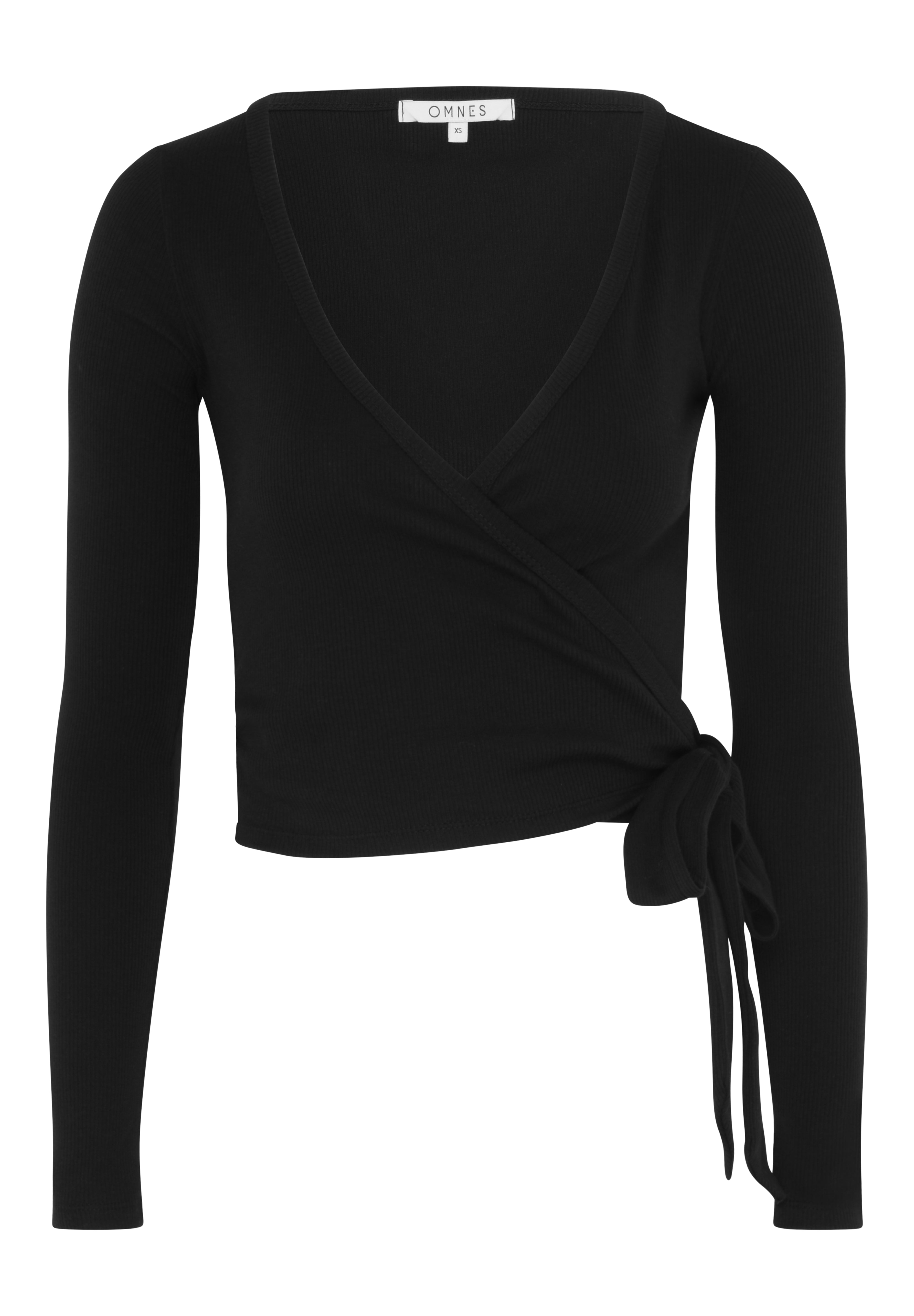 Napeta Ballet Wrap Top in Black | Tops | Sustainable & Affordable ...