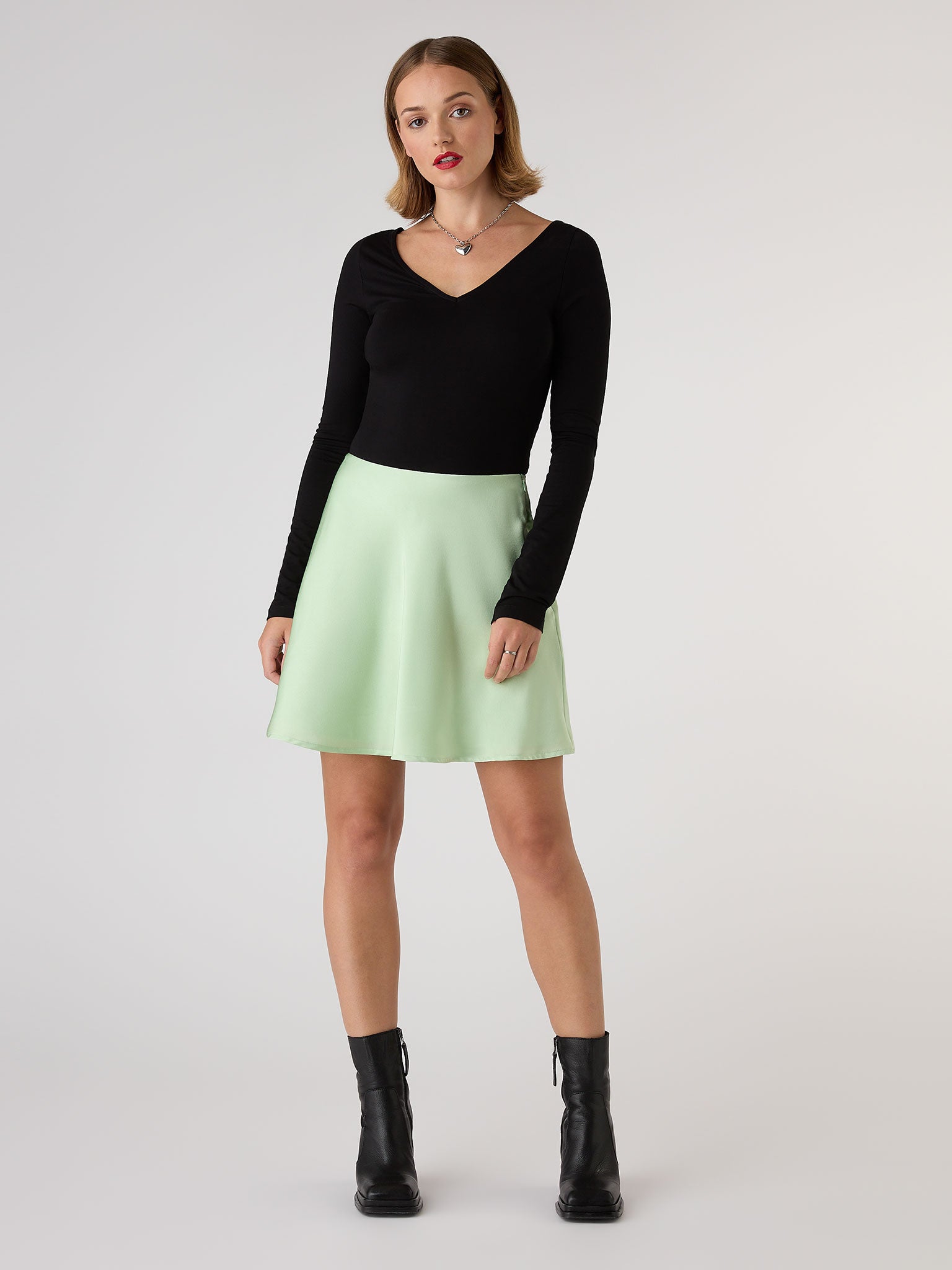 Light hotsell green skirt