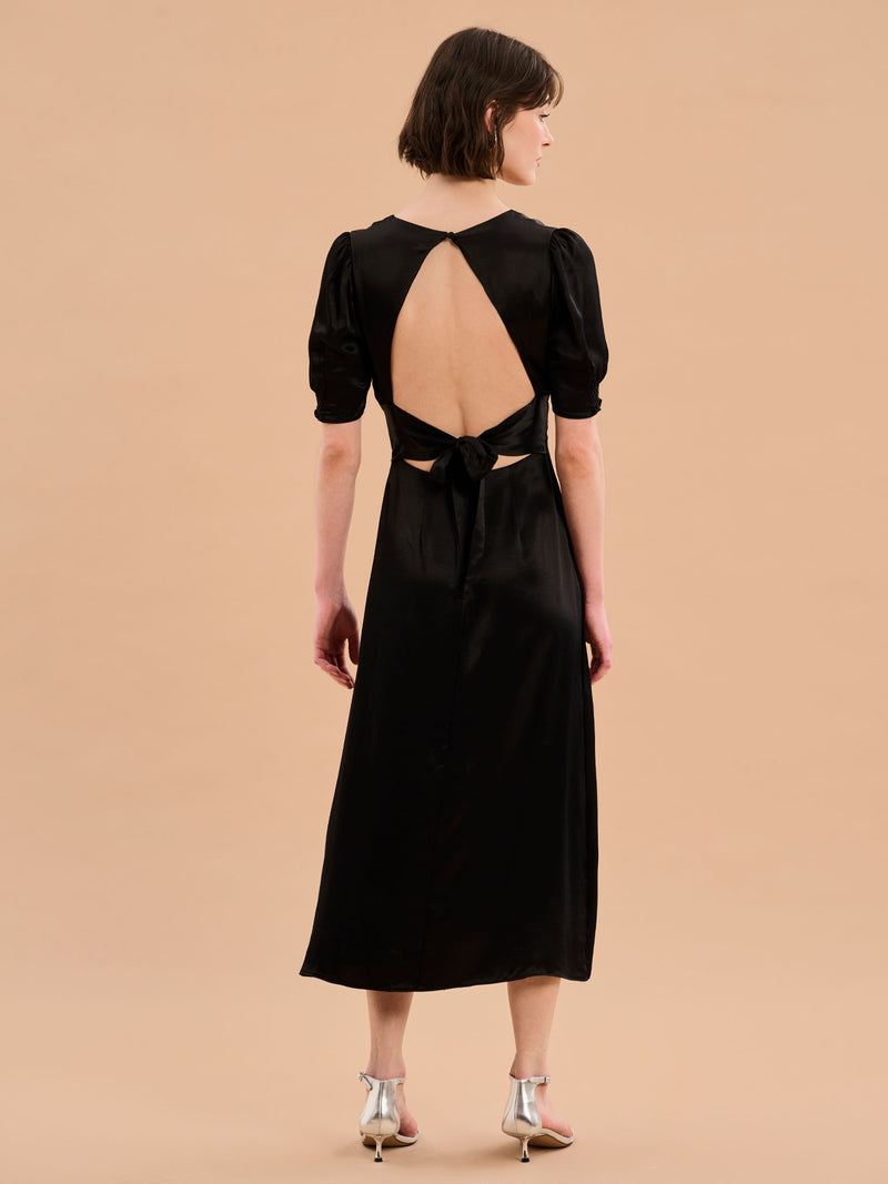 Odette V Dress in Black