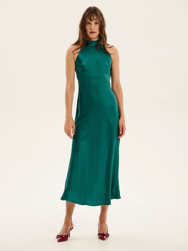 Seychelles Dress in Alpine Green