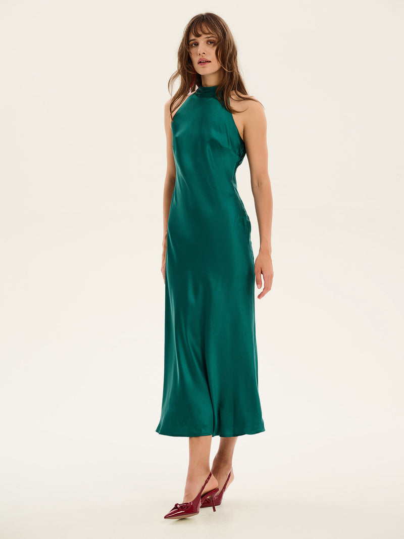 Seychelles Dress in Alpine Green