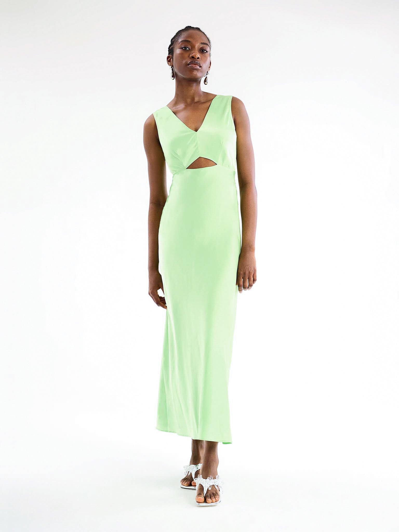 Ivida Dress in Pistachio