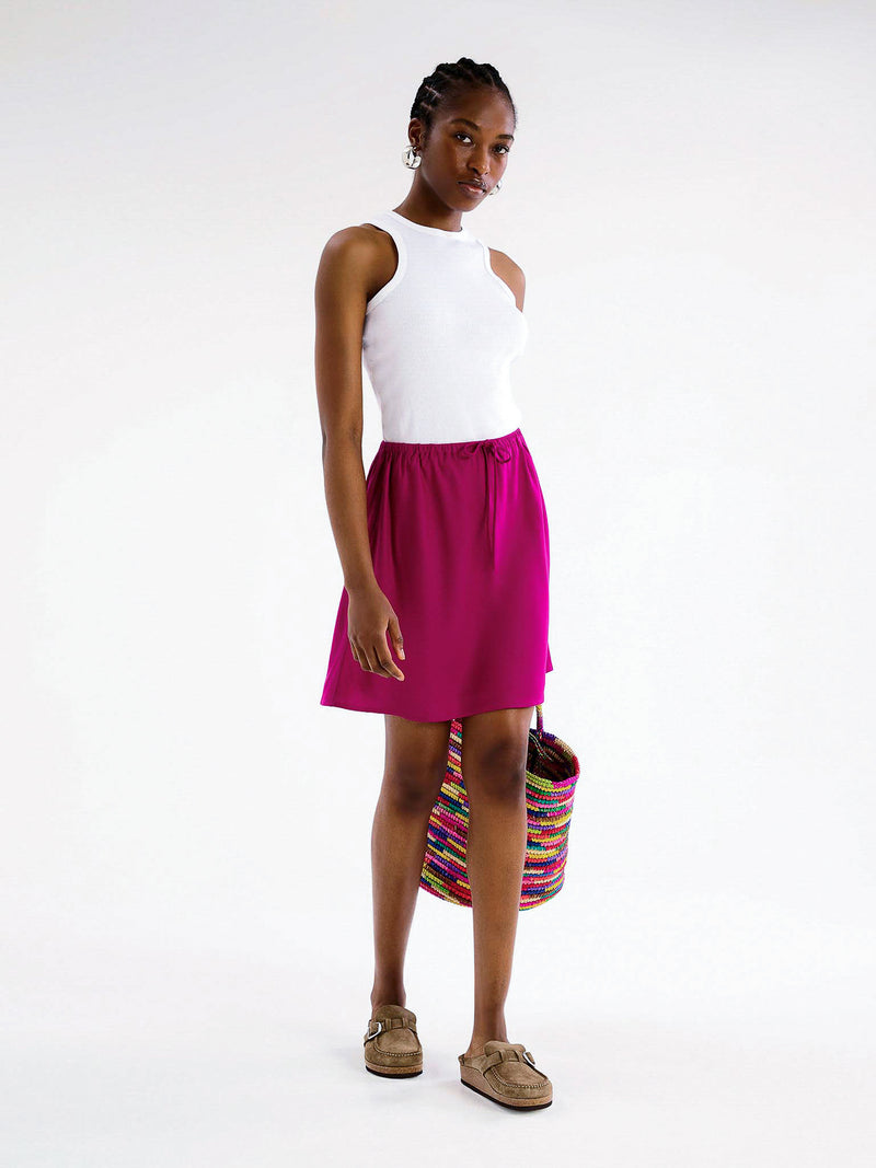Nessa Drawcord Mini Skirt