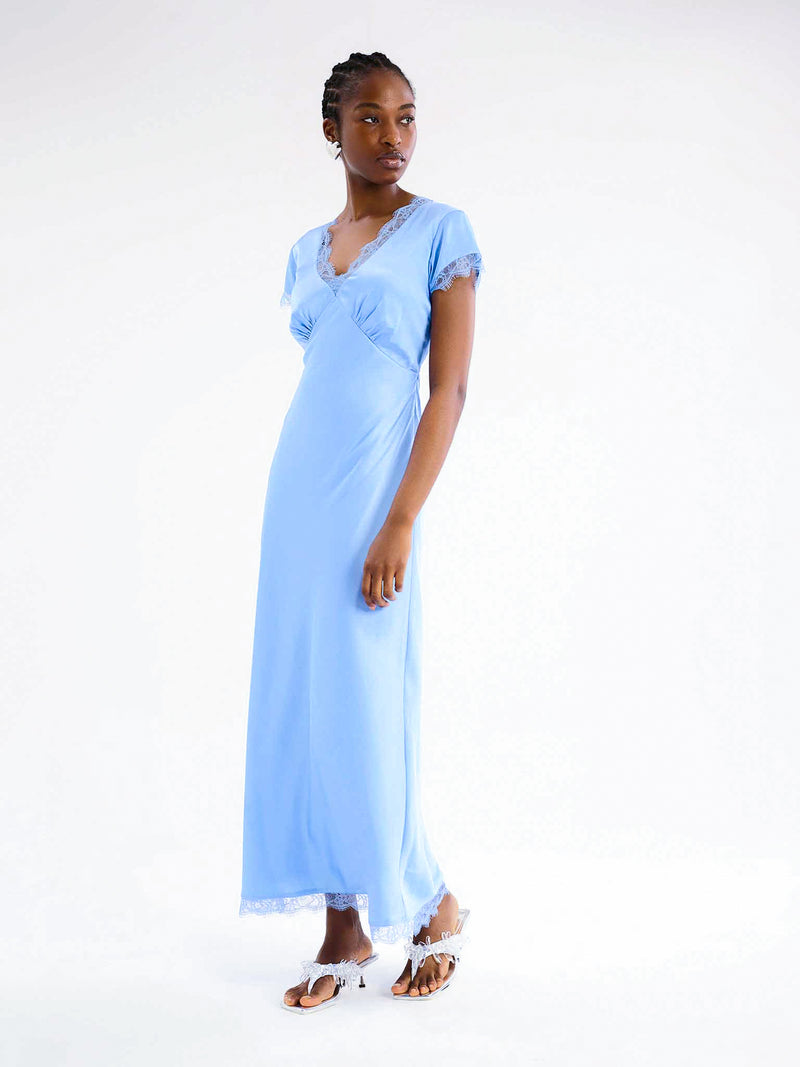 Woolf Dress in Light Blue