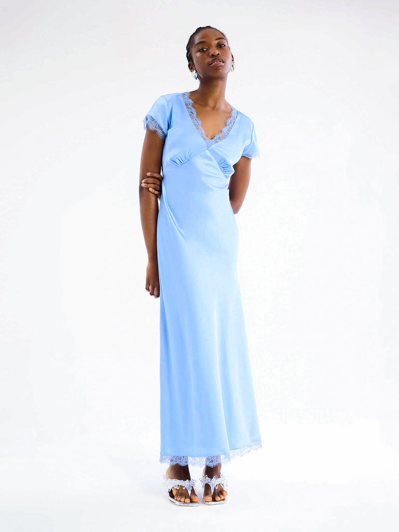 Woolf Dress in Light Blue