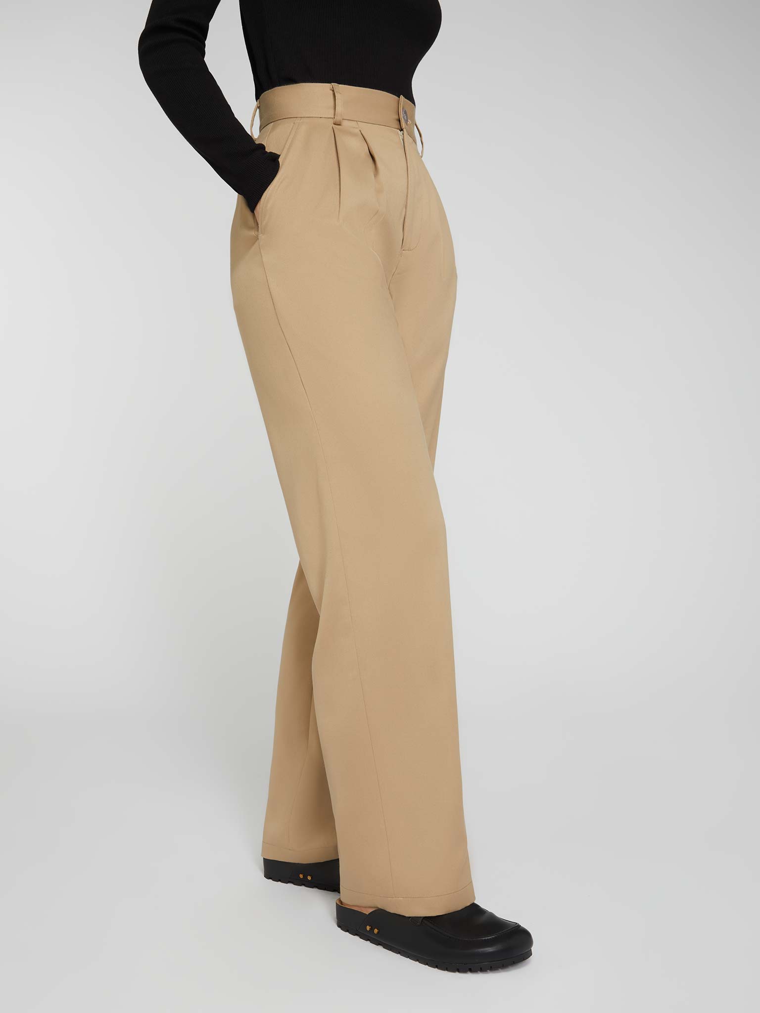 Women's Basics Pants (Bamboo Cotton) - Warm Taupe – Nest Designs